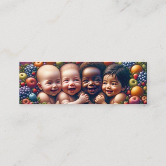 Fruit van de baarmoeder - Psalm 127:3 KJV Kaarten Mini Visitekaartje (Voorkant)