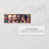 Fruit van de baarmoeder - Psalm 127:3 KJV Kaarten Mini Visitekaartje (Voorkant / Achterkant)