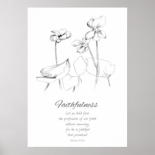 Fruit van de gedistilleerde hebrews, 10:23 Bijbels Poster