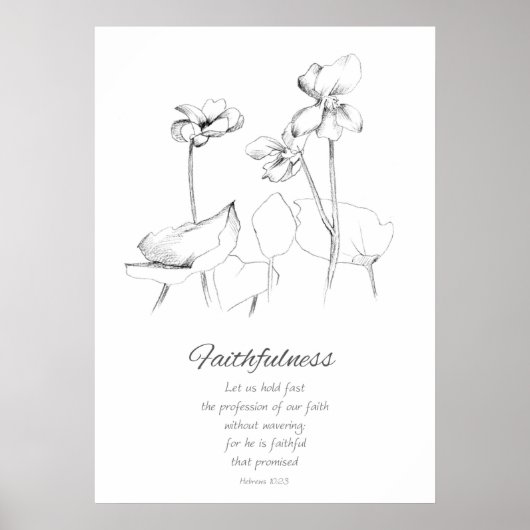 Fruit van de gedistilleerde hebrews, 10:23 Bijbels Poster (Voorkant)