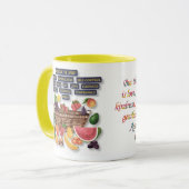 Fruit van de gedistilleerde mok (Voorkant links)