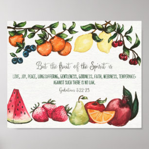 Fruit van de Gedistilleerde Muur Poster