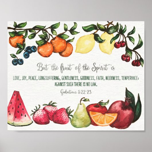 Fruit van de Gedistilleerde Muur Poster (Voorkant)