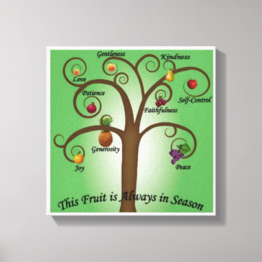 Fruit van de Gedistilleerde Schildschilderkunst Canvas Afdruk (Voorkant)