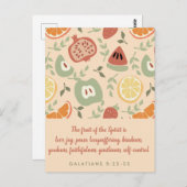 Fruit van de Geest Abstracte Schrift Briefkaart (Voorkant / Achterkant)