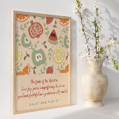 Fruit van de Geest Abstracte Schrift Poster