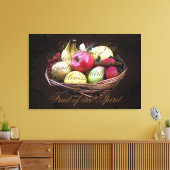 Fruit van de Geest, Kleurrijke Christelijke Wandku Canvas Afdruk (Insitu (Woonkamer))