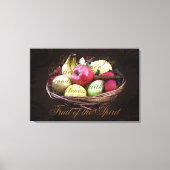 Fruit van de Geest, Kleurrijke Christelijke Wandku Canvas Afdruk (Voorkant)