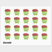 Fruit van de Geest Mand Vierkante Sticker (Vel)