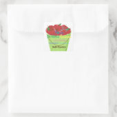 Fruit van de Geest Mand Vierkante Sticker (Tas)