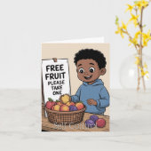 Fruit van de Geest: Zelfbeheersing Kinderen Kaart (Gele Bloem)