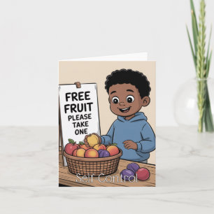 Fruit van de Geest: Zelfbeheersing Kinderen Kaart