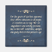 Fruit van de Geest - Zelfbeheersing Magneet (Voorkant)