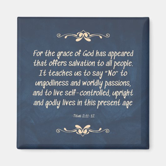 Fruit van de Geest - Zelfbeheersing Magneet (Voorkant)