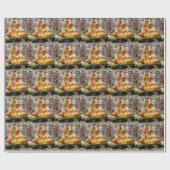 Fruit van de herfstoogst cadeaupapier (Vlak)