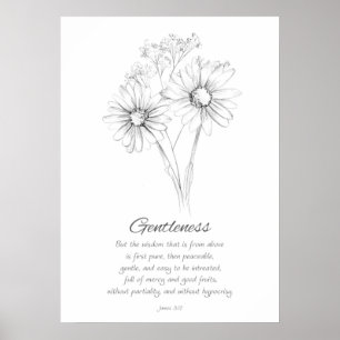 Fruit van de Spirit James 3:17 Bijbelscriptie Poster