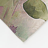 Fruit van de Spirit roze bloemig Fleece Deken (Hoek)