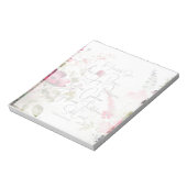 Fruit van de Spirit roze bloemig Notitieblok (Linkerzijde)