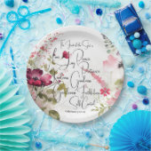 Fruit van de Spirit roze bloemig Papieren Bordje (Feest)