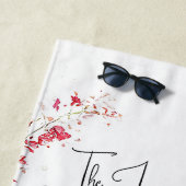 Fruit van de Spirit roze bloemig Strandlaken (In situ)