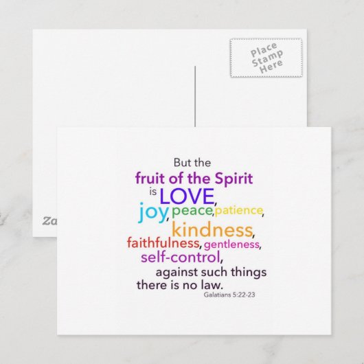 Fruit van gedistilleerde dranken briefkaart (Voorkant / Achterkant)