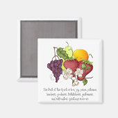 Fruit van gedistilleerde dranken magneet (Voorkant / Achterkant)