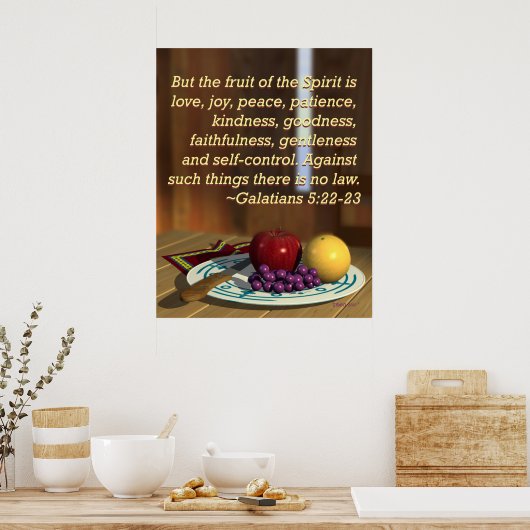 Fruit van gedistilleerde dranken poster (Keuken)