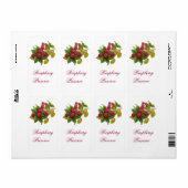 FRUIT VAN HET SEIZOEN / FRAMBOZEN ETIKET (Full Sheet)