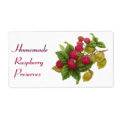 FRUIT VAN HET SEIZOEN / FRAMBOZEN ETIKET (Voorkant)