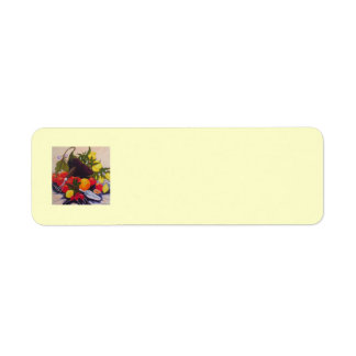 Fruit & Vegetable Medley Retouradreslabel Etiket