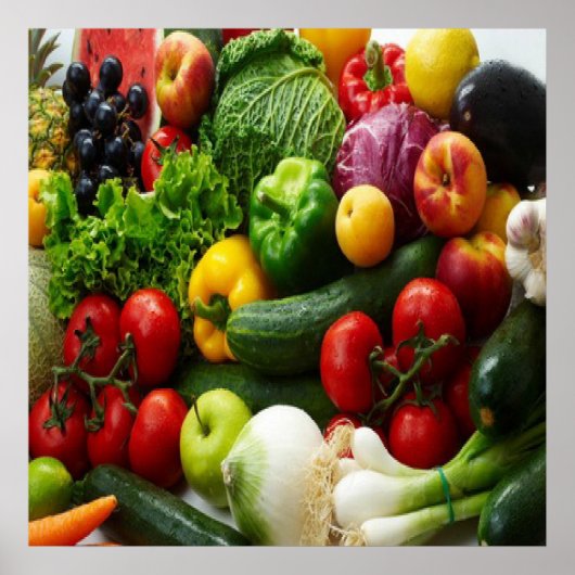 FRUIT & VEGETABLES POSTER (Voorkant)