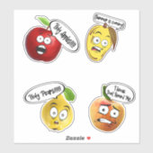 Fruit & Veggie Chat8 Sticker (Vel)