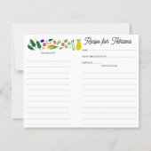 Fruit Veggies CUSTOM Trouwfeest Receptkaart (Voorkant)