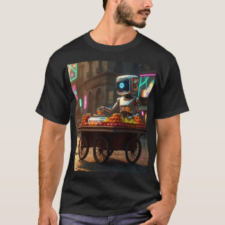 Fruit Vendor Robot – Egyptische Straatfusiekunst T-shirt