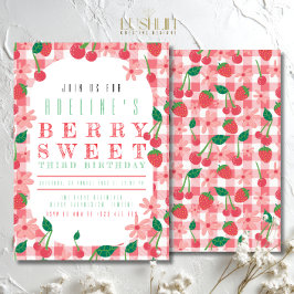 Fruit Verjaardag Pastel Kleuren Sweet Summer Party Kaart