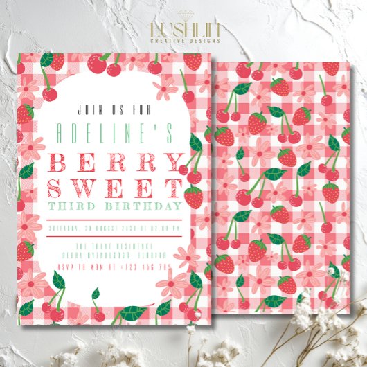 Fruit Verjaardag Pastel Kleuren Sweet Summer Party Kaart