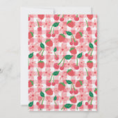 Fruit Verjaardag Pastel Kleuren Sweet Summer Party Kaart (Achterkant)