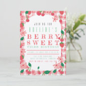 Fruit Verjaardag Pastel Kleuren Sweet Summer Party Kaart (Staand voorkant)