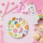 Fruit verjaardagsfeestje papieren bordje (Feest)