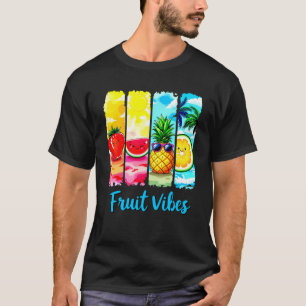 Fruit Vibes Zomer Lieve Cartoon Vruchten T-shirt