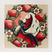 Fruit Vleermuis Cutie Taart Fruitig Vleermuizen Legpuzzel (Horizontaal)