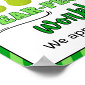 Fruit, waardering week teken, personeel waardering poster (Hoek)