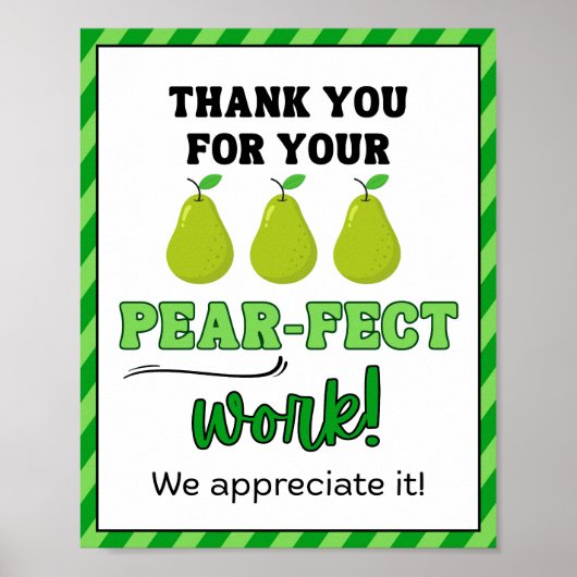 Fruit, waardering week teken, personeel waardering poster (Voorkant)