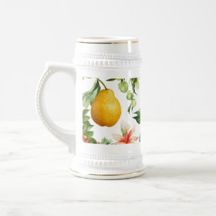 Fruit Watercolor Patroon Stein – 650 ml Bierpul
