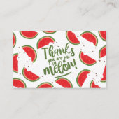 Fruit Watermelon Red Cute Hartelijk dank  Visitekaartje (Voorkant)