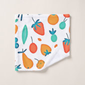 Fruit Whimsy: speels patroon Bad Handdoek (Wasdoekje)