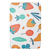Fruit Whimsy: speels patroon Badmat (Voorkant Verticaal)
