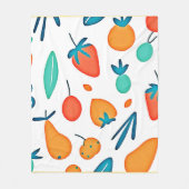 Fruit Whimsy: speels patroon Fleece Deken (Voorkant)