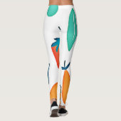 Fruit Whimsy: speels patroon Leggings (Achterkant)