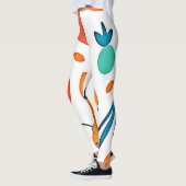 Fruit Whimsy: speels patroon Leggings (Links)